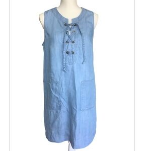 Tommy Bahama Chambray All Day Shift Dress Women’s Size Small